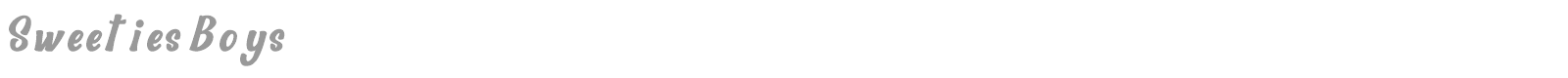 Sweeties Boys font preview
